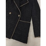 CHANEL Small Fragrance Vintage Hong Kong Flavor Premium Black Coat