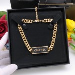 CHANEL Leather Necklace