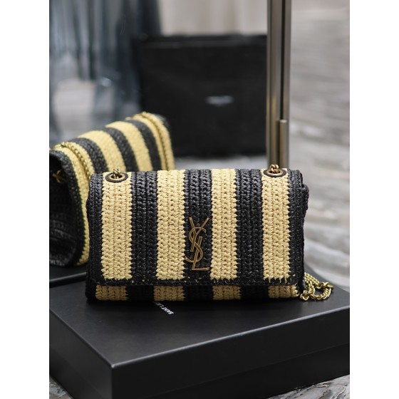 SAINT LAURENT Lafite Straw Weaving Process Chain Package Model Number: 553804