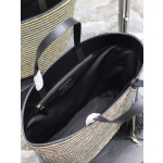 SAINT LAURENT Lafite Grass Vine Craft Bucket Bag Model Number: 600308
