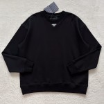Prada's iconic iron brand hardware round neck sweater