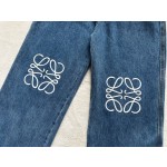 Loewe  three-dimensional hollowed out embroidered denim pants