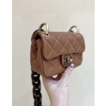 CHANEL Peach Wood CF Mini Bag AS416500158