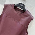 Prada genuine leather vest vest skirt