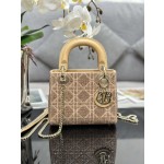 Dior Triple Embroidery Bead Tube Gold