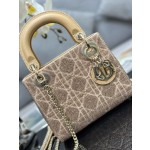 Dior Triple Embroidery Bead Tube Gold