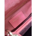 Dior Triple Embroidered Bead Tube Pink