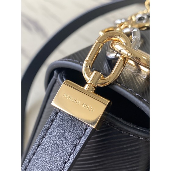 𝐋𝐎𝐔𝐈𝐒𝐕𝐔𝐈𝐓𝐓𝐎𝐍 M22773 Black Water Wave Twist Series TWIST Medium Handbag