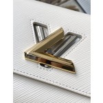 𝐋𝐎𝐔𝐈𝐒𝐕𝐔𝐈𝐓𝐓𝐎𝐍 M22774 White Water Wave Twist Series TWIST Medium Handbag 2768