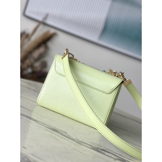 𝐋𝐎𝐔𝐈𝐒𝐕𝐔𝐈𝐓𝐓𝐎𝐍 M22768 Avocado Green Water Ripple Twist Series TWIST Small Handbag