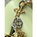 𝐋𝐎𝐔𝐈𝐒𝐕𝐔𝐈𝐓𝐓𝐎𝐍 M22768 Avocado Green Water Ripple Twist Series TWIST Small Handbag