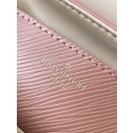 𝐋𝐎𝐔𝐈𝐒𝐕𝐔𝐈𝐓𝐓𝐎𝐍 M23074 Peach Powder Water Ripple Twist Series TWIST Small Handbag