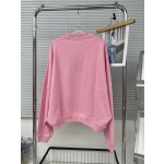 MARni brush printed logo round neck loose fitting sweater