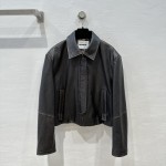 JIL SANDER Punk Motorcycle Jacket Leather