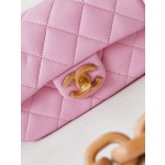 CHANEL Dakar Advanced Handicraft Workshop Peach Wood Limited Edition CF Model AS4165