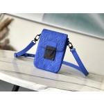 𝐋𝐎𝐔𝐈𝐒𝐕𝐔𝐈𝐓𝐓𝐎𝐍 M82568 Blue S-Lock Vertical Mini Handbag