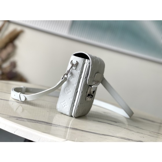 𝐋𝐎𝐔𝐈𝐒𝐕𝐔𝐈𝐓𝐓𝐎𝐍 M82568 Grey S-Lock Vertical Mini Handbag