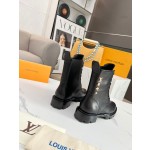 Louis Vuitton vintage cowhide patchwork boots