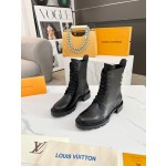 Louis Vuitton vintage cowhide patchwork boots