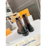 Louis Vuitton vintage cowhide patchwork boots
