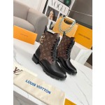 Louis Vuitton vintage cowhide patchwork boots