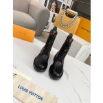 Louis Vuitton vintage cowhide patchwork boots