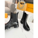 Louis Vuitton vintage cowhide patchwork boots