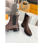 Louis Vuitton vintage cowhide patchwork boots