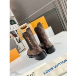 Louis Vuitton vintage cowhide patchwork boots
