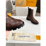 Louis Vuitton vintage cowhide patchwork boots