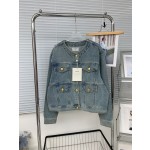 Chanel Round Neck Hardware Short Coat