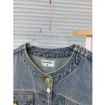 Chanel Round Neck Hardware Short Coat