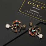 Gucci Lion Head Colorful Diamond Earnails