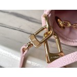 𝐋𝐎𝐔𝐈𝐒𝐕𝐔𝐈𝐓𝐓𝐎𝐍 M46492 pink silk screen full leather chain water bucket bag series