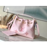 𝐋𝐎𝐔𝐈𝐒𝐕𝐔𝐈𝐓𝐓𝐎𝐍 M46492 pink silk screen full leather chain water bucket bag series