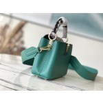 𝐋𝐎𝐔𝐈𝐒𝐕𝐔𝐈𝐓𝐓𝐎𝐍 N80931/M48865 Green Snake Shoulder This Capuchines Mini Size Handbag