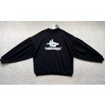 Balenciaga Overlapping White Shadow Print Bat Sleeve Pleated Design Sweater