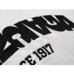 Balenciaga Overlapping White Shadow Print Bat Sleeve Pleated Design Sweater