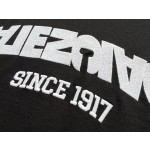 Balenciaga Inverted Letter Embroidered Round Neck Short Sleeve