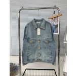 Celine Arc de Triomphe Metal Button Denim Coat
