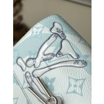 𝐋𝐎𝐔𝐈𝐒𝐕𝐔𝐈𝐓𝐓𝐎𝐍 M22637 Crystal Blue Steamer Mini Handbag