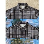 Louis Vuitton Landscape Plaid Long Shirt Coat