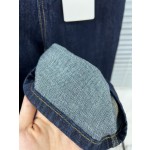 Celine Metal Fine Chain Straight Leg Jeans