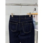 Celine Metal Fine Chain Straight Leg Jeans