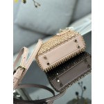 Dior Lady Mini Embroidery Colorful Bead Diamond Model: S0856