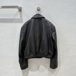 JIL SANDER Punk Motorcycle Jacket Leather