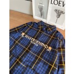 Mastermind JAPAN New Autumn/Winter Checkered Shirt Coat Skull Logo Print