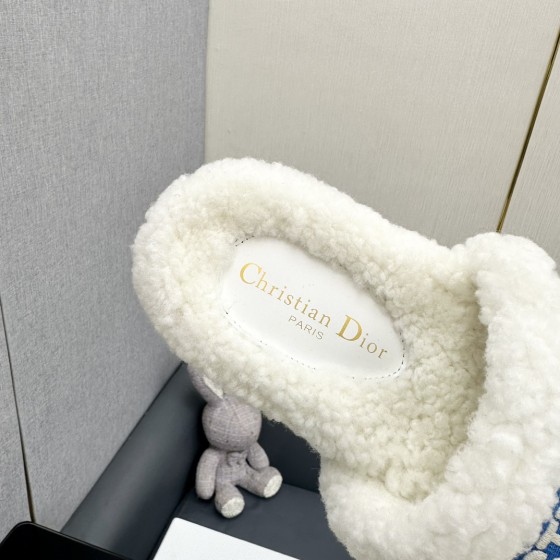 Dior Autumn/Winter New Wool Slippers