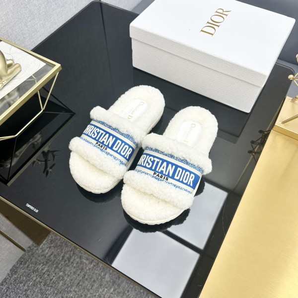 Dior Autumn/Winter New Wool Slippers