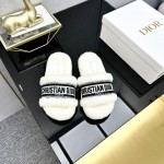 Dior Autumn/Winter New Wool Slippers